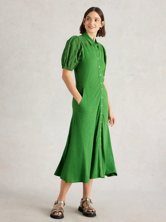 Robe chemise brodée Rua