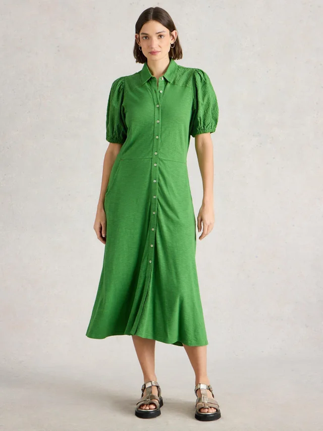 Robe chemise brodée Rua