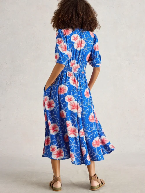 Robe Hazel coupée en biais - Blue Pr - 52/R Image 4