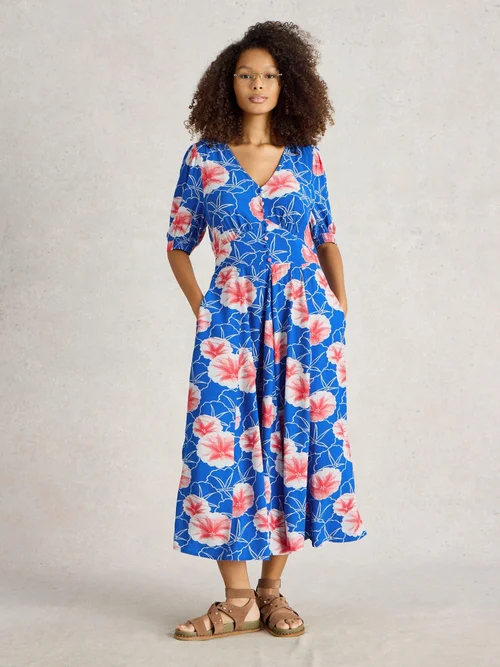 Robe Hazel coupée en biais - Blue Pr - 52/R Image 2