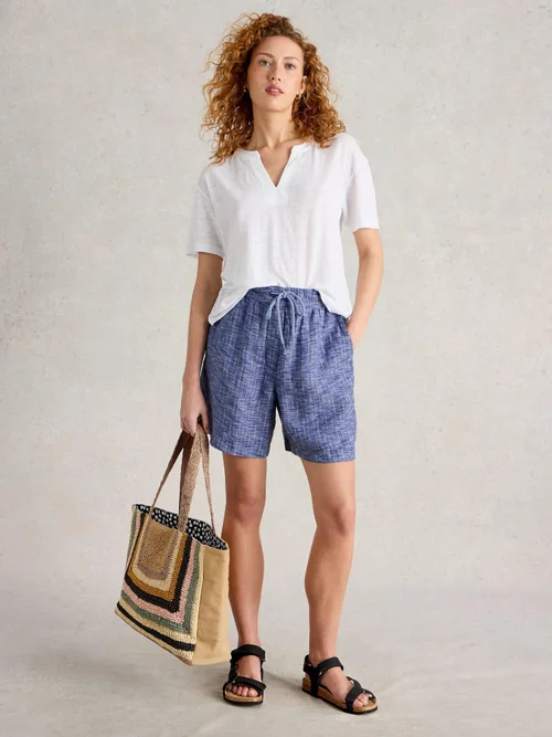 Short Belle en lin - Blue Mlt - 34 Image 2