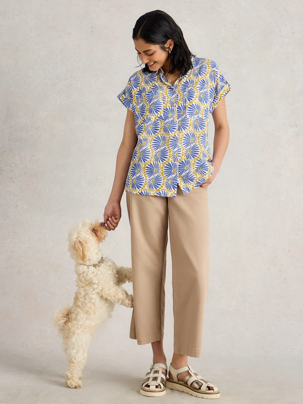 Chemise En Coton Biologique Ellie - Blue Pr - 52 Image 1