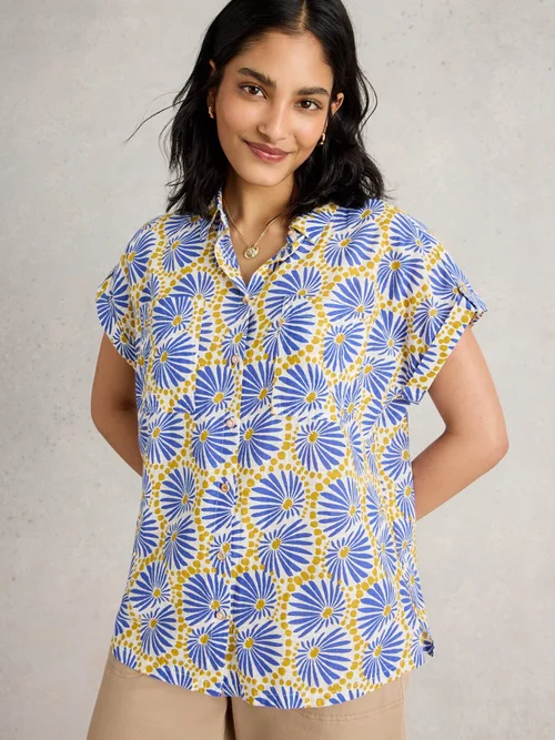 Chemise En Coton Biologique Ellie - Blue Pr - 52 Image 2