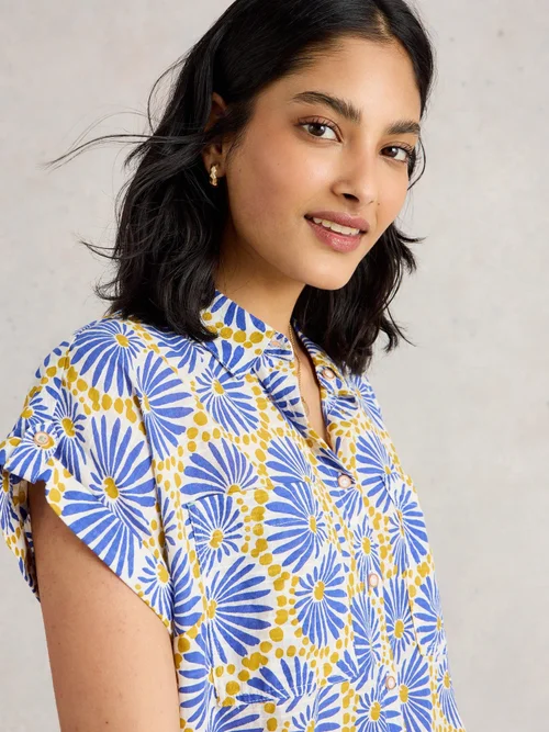 Chemise En Coton Biologique Ellie - Blue Pr - 52 Image 3