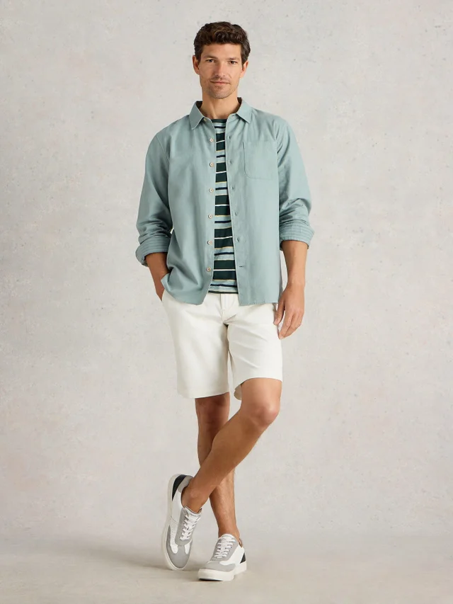 Chemise longue en lin et coton Ely