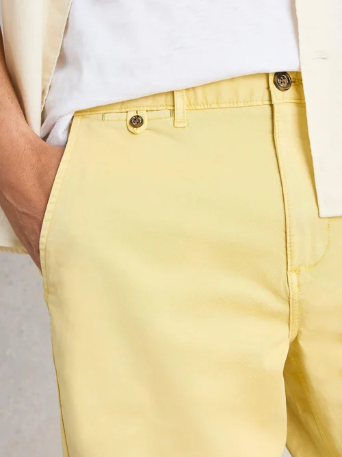 Chino-Shorts aus Bio-Baumwolle - Lgt Yellow - 40/R Image 3
