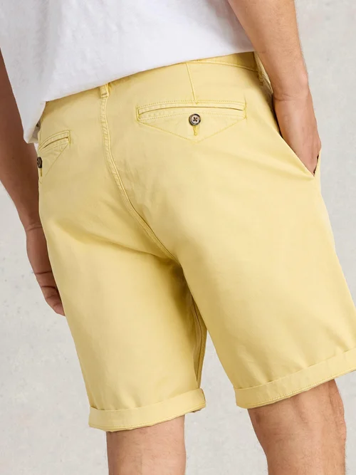Chino-Shorts aus Bio-Baumwolle - Lgt Yellow - 40/R Image 4