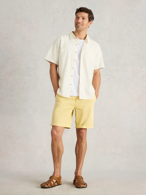 Chino-Shorts aus Bio-Baumwolle - Lgt Yellow - 40/R Image 2