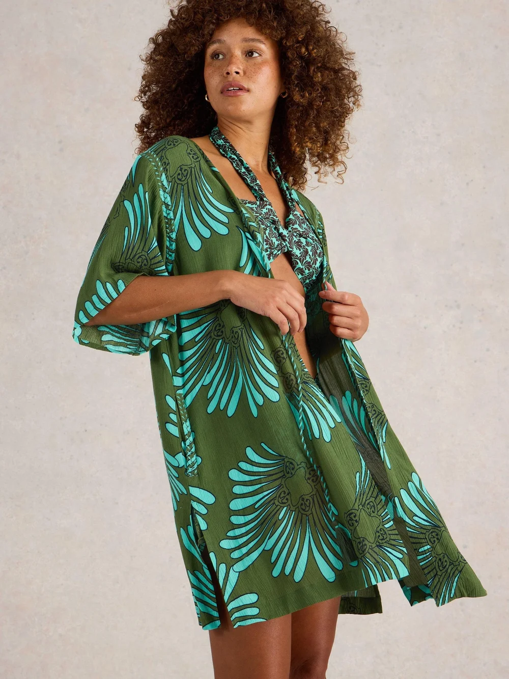 Tunique De Plage Sloane - Green Mlt - XS Image 1