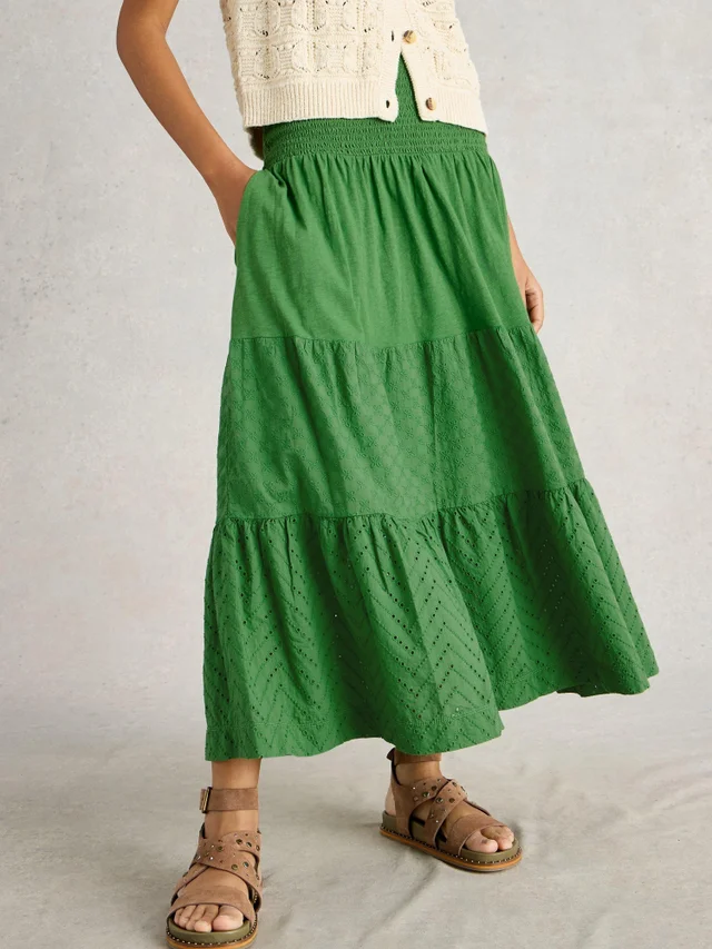 Jupe longue Marissa brodée