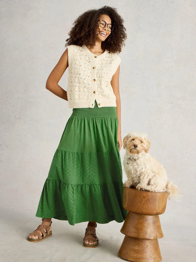 Jupe longue Marissa brodée