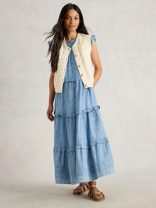Robe longue à rayures Rosie - Blue Mlt - 52/R Image 2