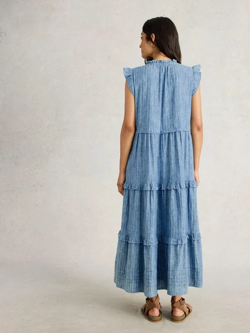 Robe longue à rayures Rosie - Blue Mlt - 52/R Image 4