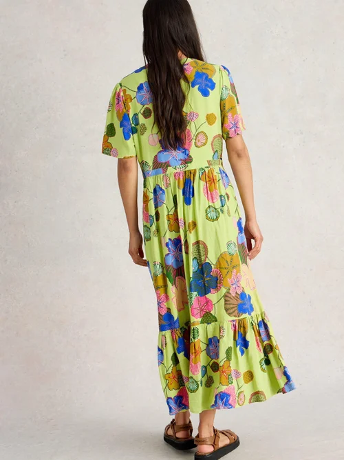 Robe midi Phoebe - Green Mlt - 52/R Image 4