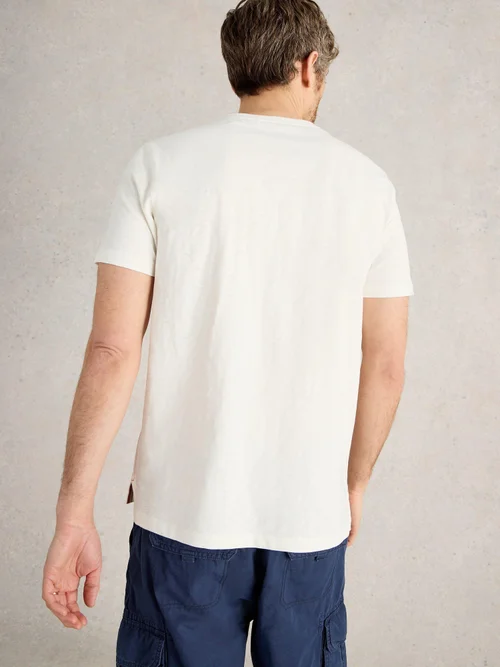 T-shirt graphique poissons Abersoch - White Pr - S Image 4