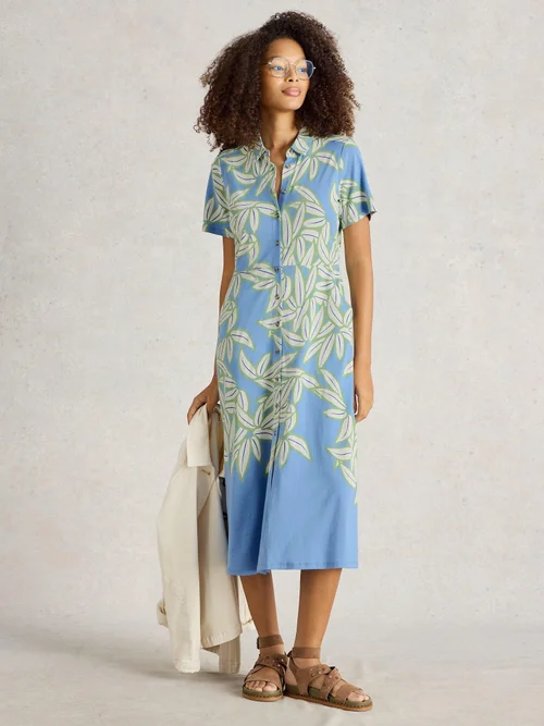 Robe Chemise En Jersey Rua - Blue Pr - 52/R Image 2