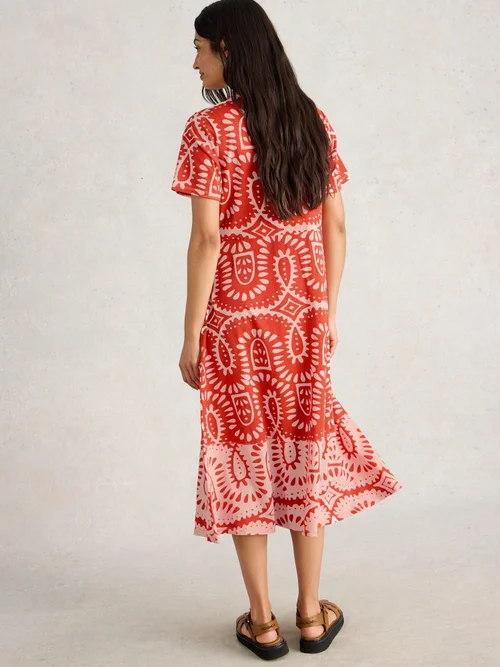 Robe Chemise En Jersey Rua - Red Pr - 42/R Image 4