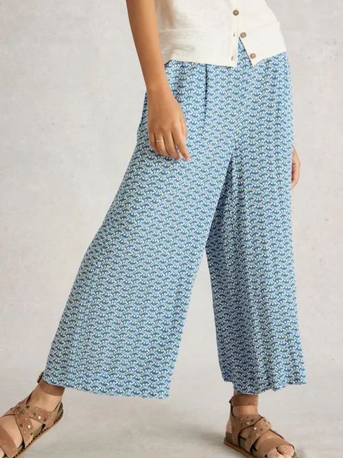 Jupe-culotte froissée Lisette - Blue Pr - 52/R Image 3