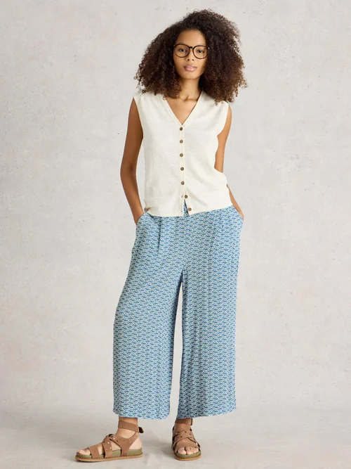 Jupe-culotte froissée Lisette - Blue Pr - 50/R Image 2