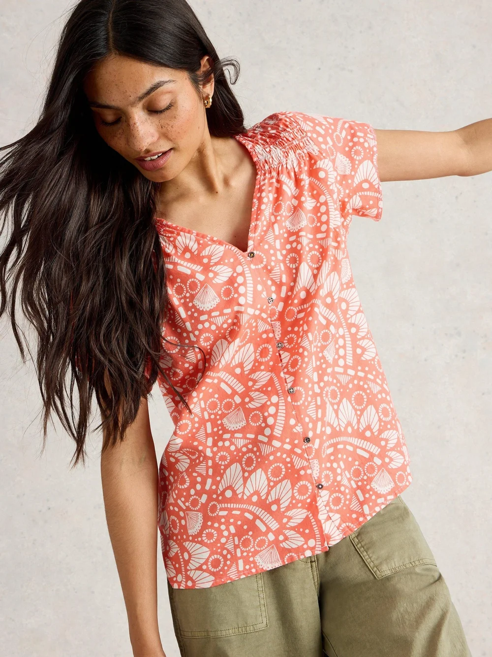 Top en coton biologique Rae - Pink Pr - 52 Image 1