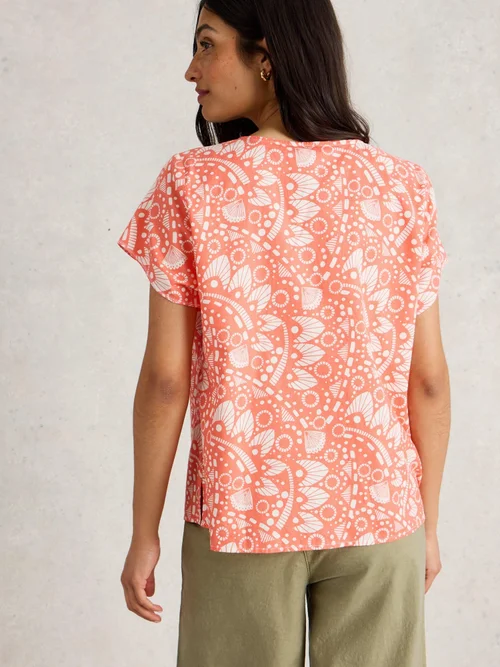 Top en coton biologique Rae - Pink Pr - 52 Image 4
