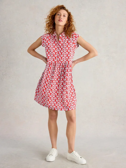 Robe chemise en jersey Everly - Red Pr - 52/R Image 2