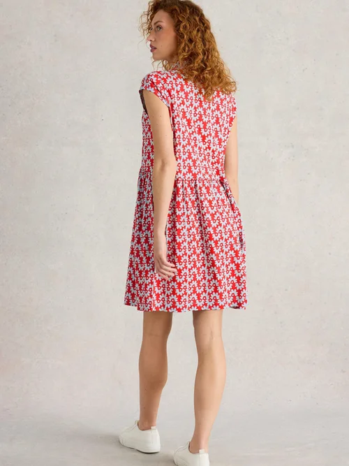 Robe chemise en jersey Everly - Red Pr - 52/R Image 4