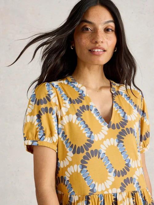Robe en jersey Leah - Yellow Mlt - 52/R Image 3