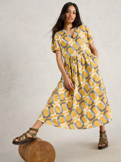 Robe en jersey Leah - Yellow Mlt - 52/R Image 1