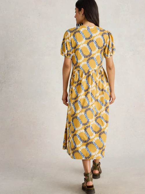 Robe en jersey Leah - Yellow Mlt - 52/R Image 4