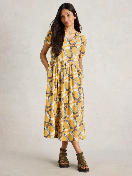 Robe en jersey Leah - Yellow Mlt - 52/R Image 2