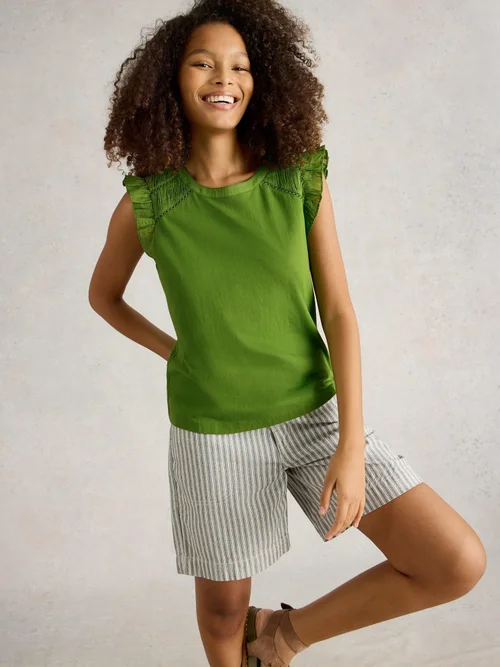 Paige Top À Volants Mix - Brt Green - 52 Image 1