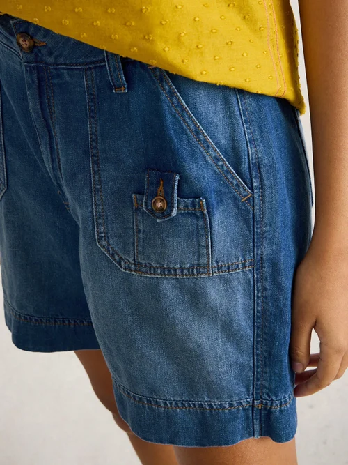 Short en denim Mollie Combat - Dk Denim - 52/R Image 3