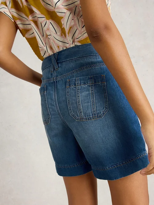 Short en denim Mollie Combat - Dk Denim - 52/R Image 4