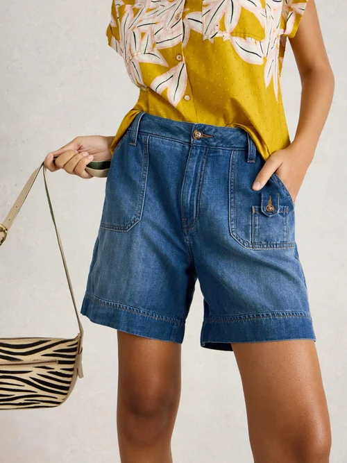Short en denim Mollie Combat - Dk Denim - 52/R Image 1