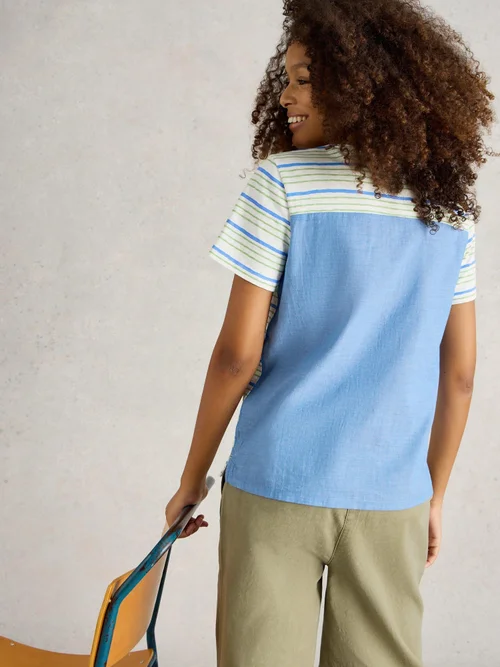 T-Shirt Mixte Abbie - Blue Mlt - 52 Image 4