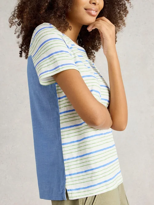 T-Shirt Mixte Abbie - Blue Mlt - 52 Image 3