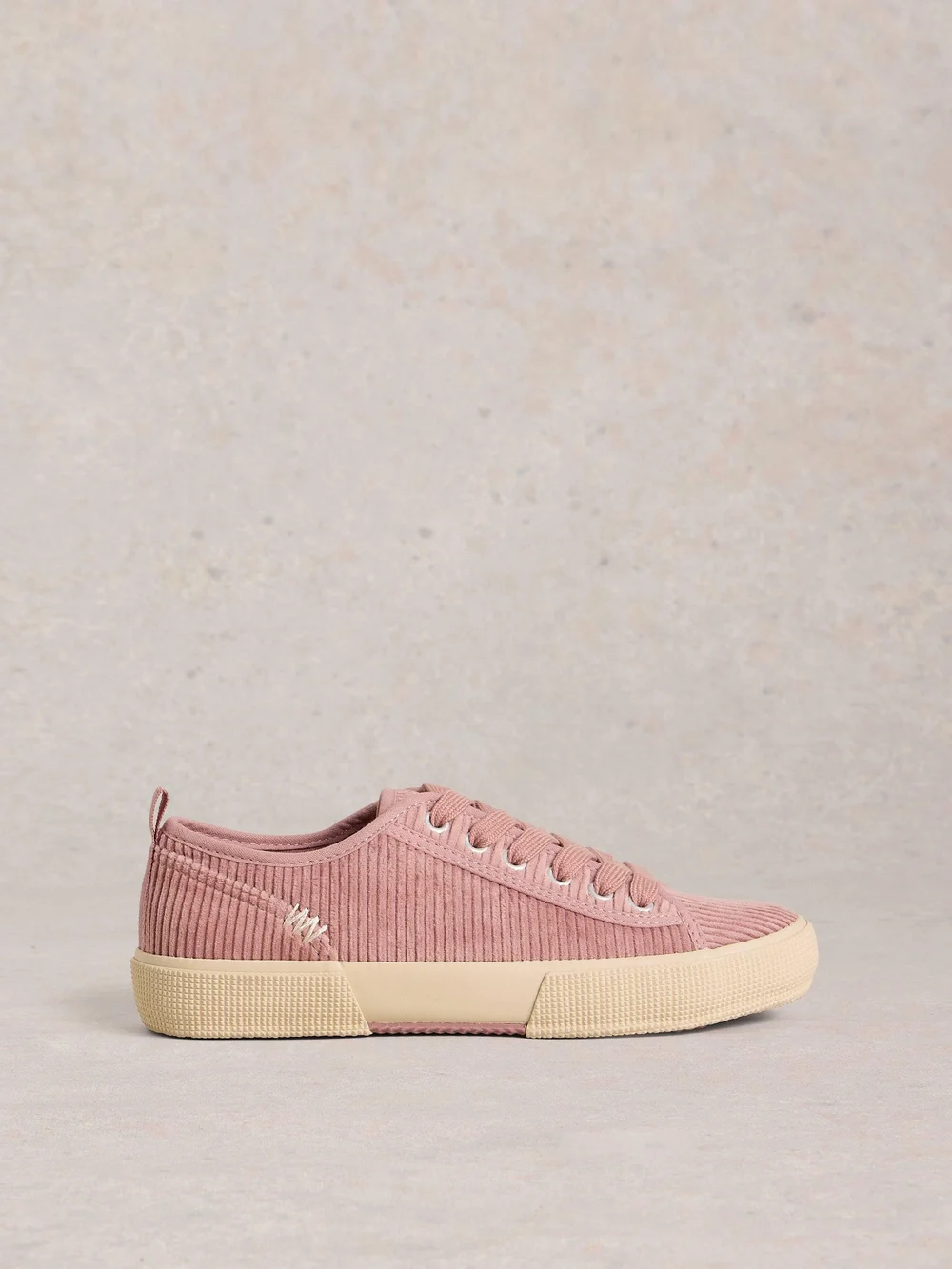 Baskets à lacets Pippa en velours côtelé - Lgt Pink - 41 Image 1