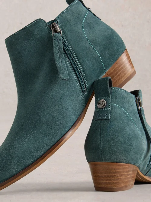 Bottines en daim à large coupe - Mid Teal - 41 Image 3