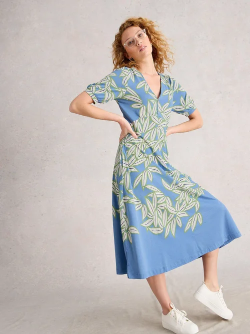 Robe en jersey Megan - Blue Pr - 50/R Image 3