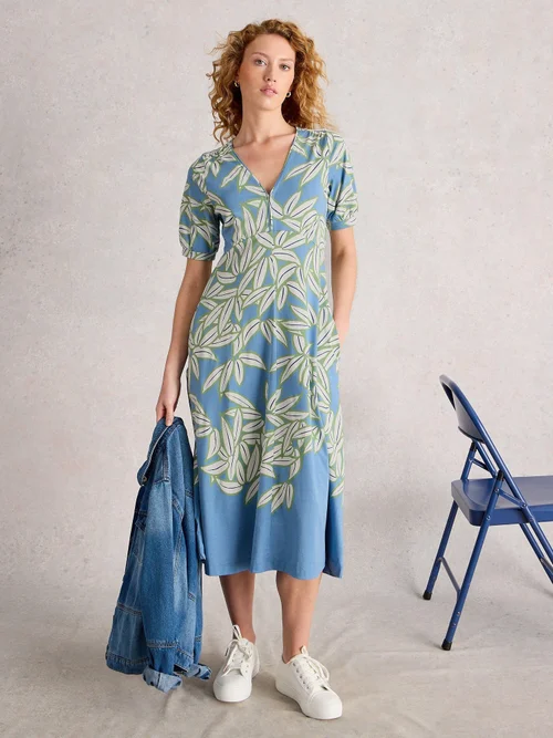Robe en jersey Megan - Blue Pr - 50/R Image 2