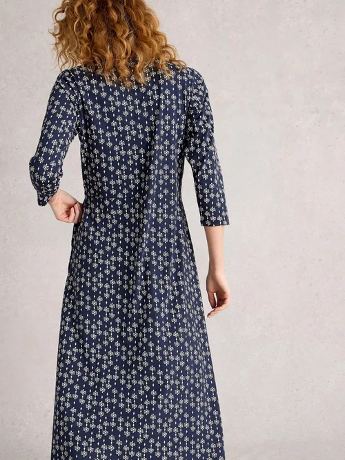 Robe Chemise En Jersey Rua - Navy Pr - 52/R Image 4