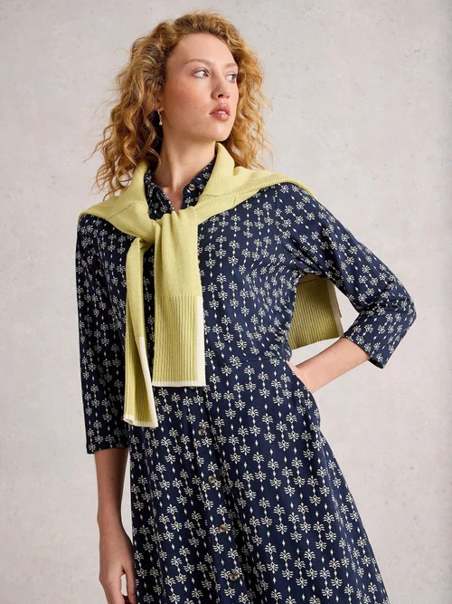 Robe Chemise En Jersey Rua - Navy Pr - 52/R Image 1