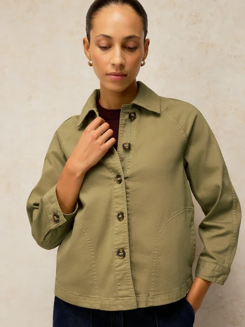 Veste En Denim Eden - Khaki Grn - 52/R Image 3