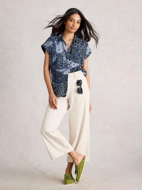 Chemise En Coton Biologique Ellie - Blue Mlt - 52 Image 2
