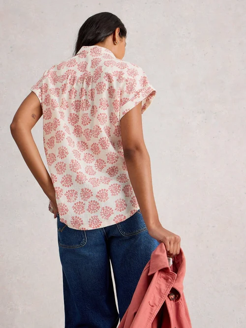 Chemise En Coton Biologique Ellie - Ivory Mlt - 50 Image 4