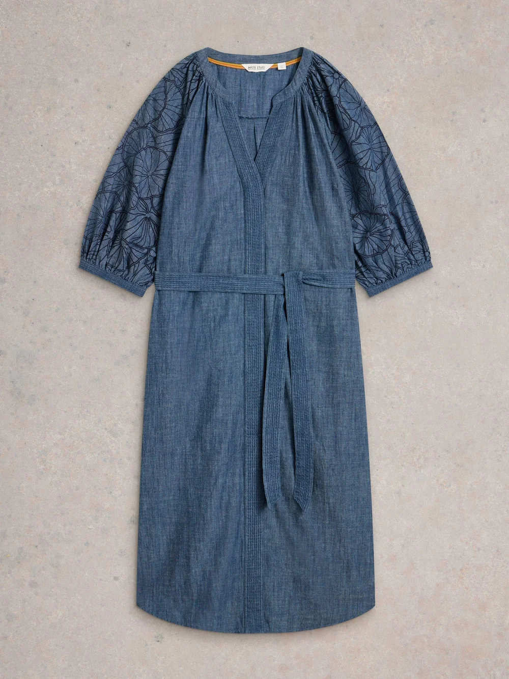 Robe Finley en chambray - Chamb Blue - 40/R Image 1