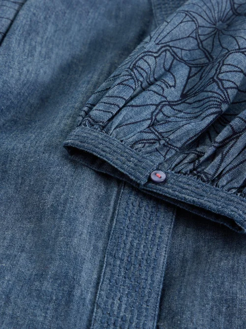 Robe Finley en chambray - Chamb Blue - 40/R Image 2