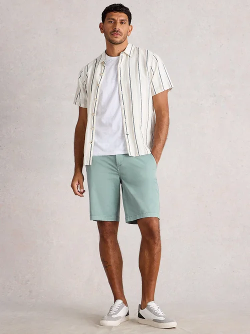 Chino-Shorts aus Bio-Baumwolle - Lgt Blue - 38/R Image 2