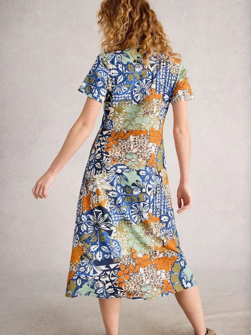 Robe Chemise En Jersey Rua - Orange Mlt - 52/R Image 4